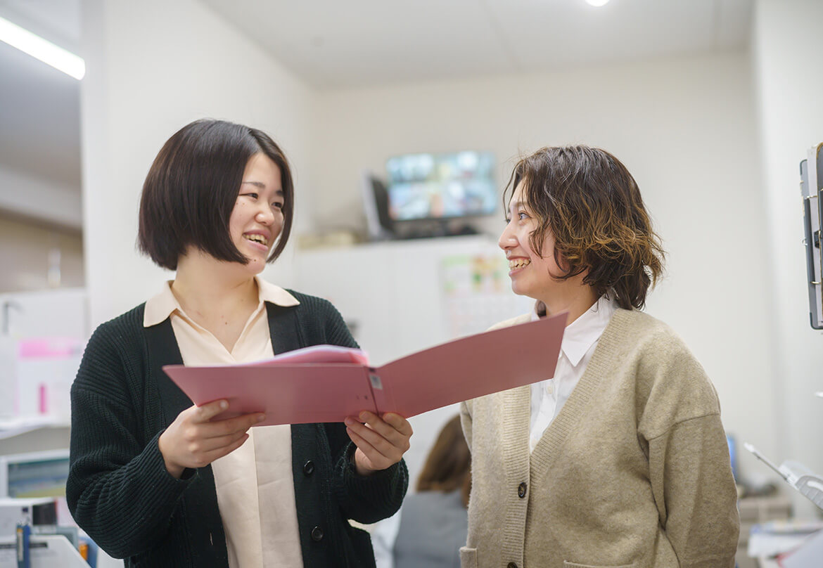 最長で小学校入学まで活用できる<br />
「時短勤務制度」